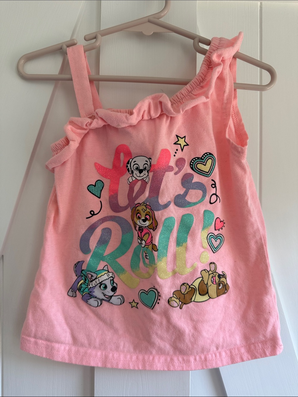 Girls' Pink Paw Patrol Graphic Tank Top